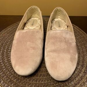 Birdies Ballet Flats Golden Oak Suede The Starling Almond Toe Slip-On Shoes 11